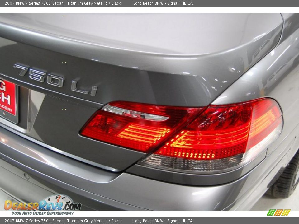2007 BMW 7 Series 750Li Sedan Titanium Grey Metallic / Black Photo #8