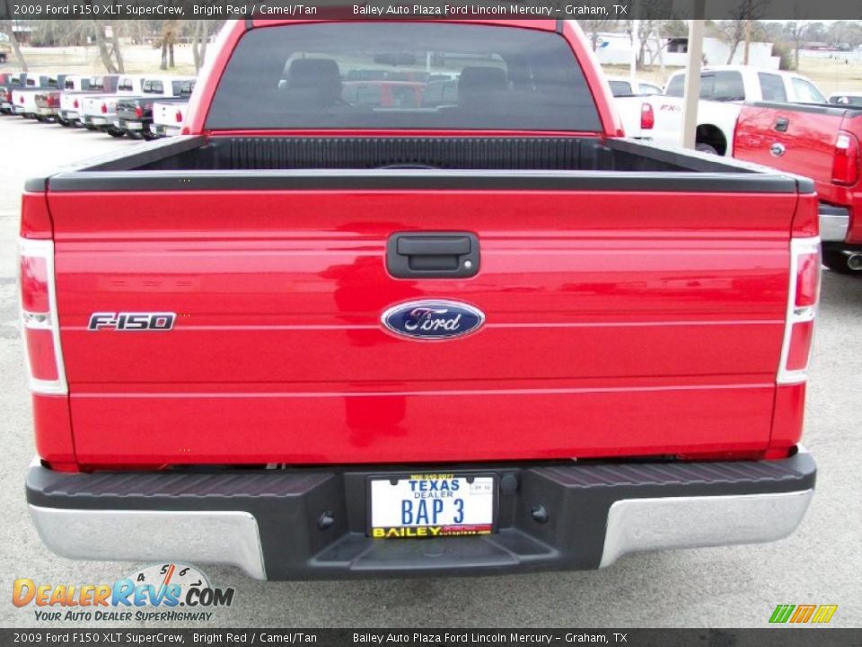 2009 Ford F150 XLT SuperCrew Bright Red / Camel/Tan Photo #5