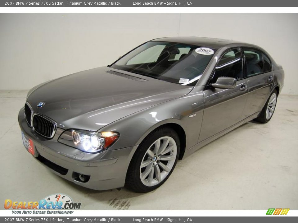 2007 BMW 7 Series 750Li Sedan Titanium Grey Metallic / Black Photo #10