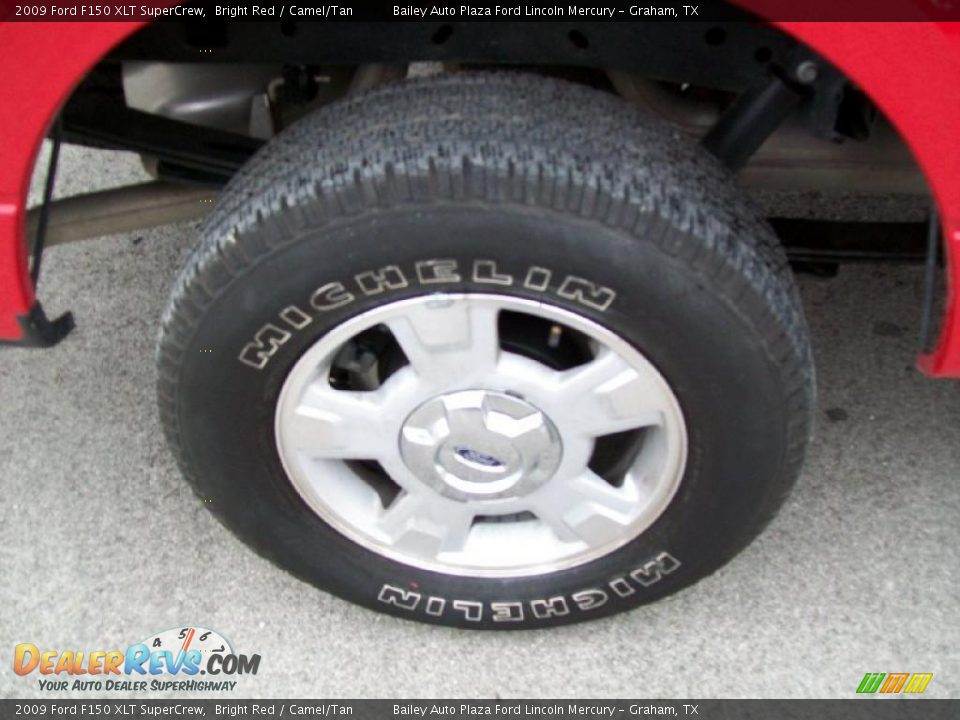 2009 Ford F150 XLT SuperCrew Bright Red / Camel/Tan Photo #8