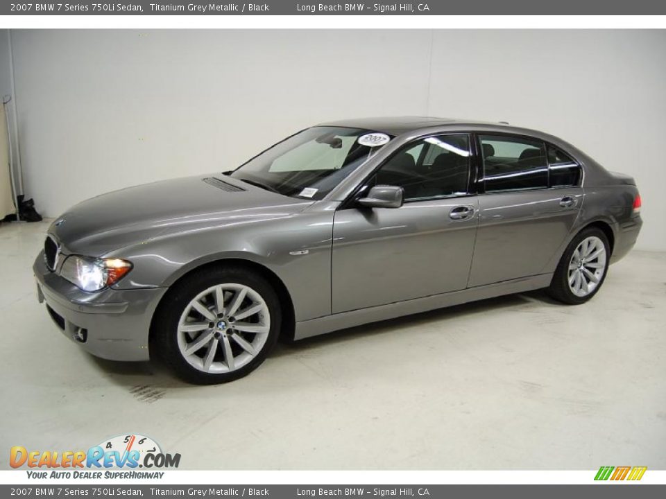 2007 BMW 7 Series 750Li Sedan Titanium Grey Metallic / Black Photo #11