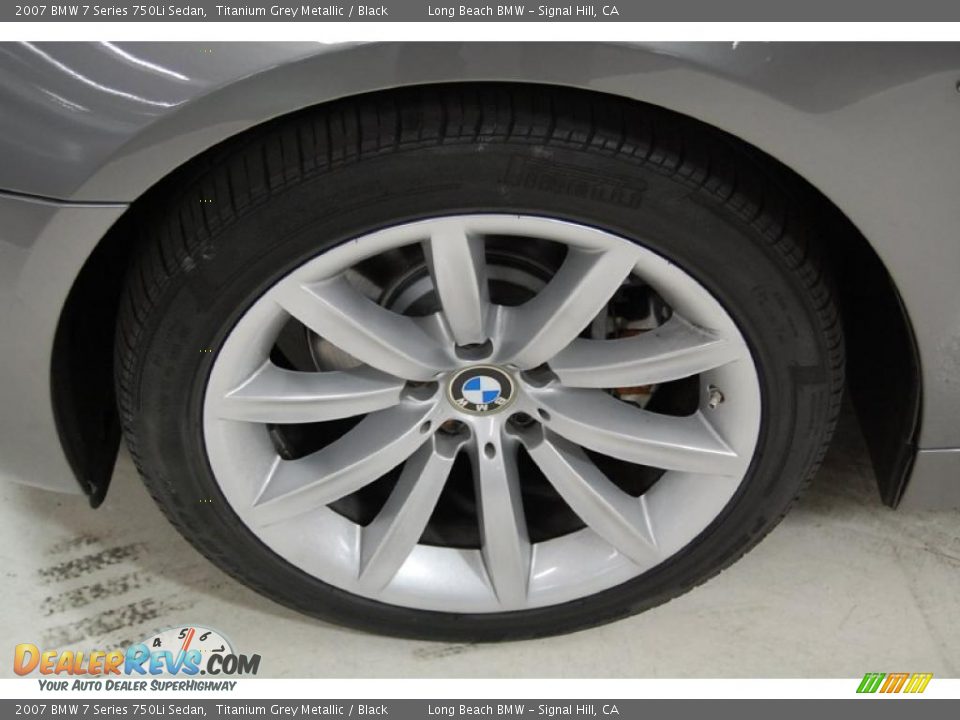 2007 BMW 7 Series 750Li Sedan Titanium Grey Metallic / Black Photo #12