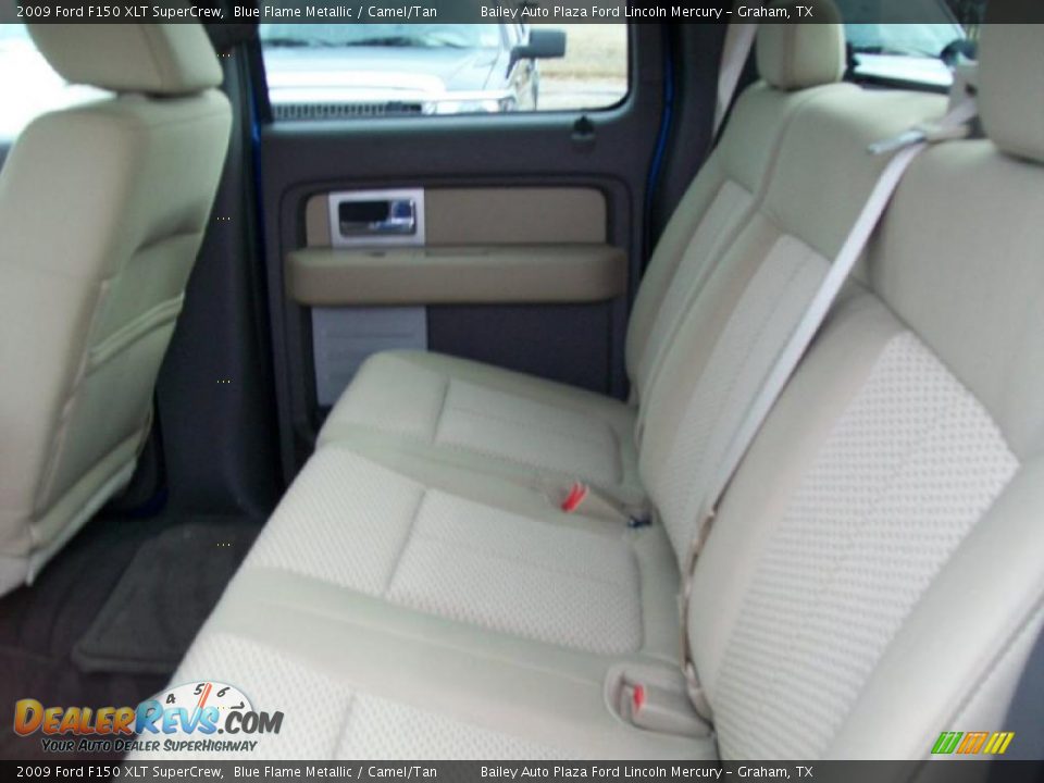 2009 Ford F150 XLT SuperCrew Blue Flame Metallic / Camel/Tan Photo #4