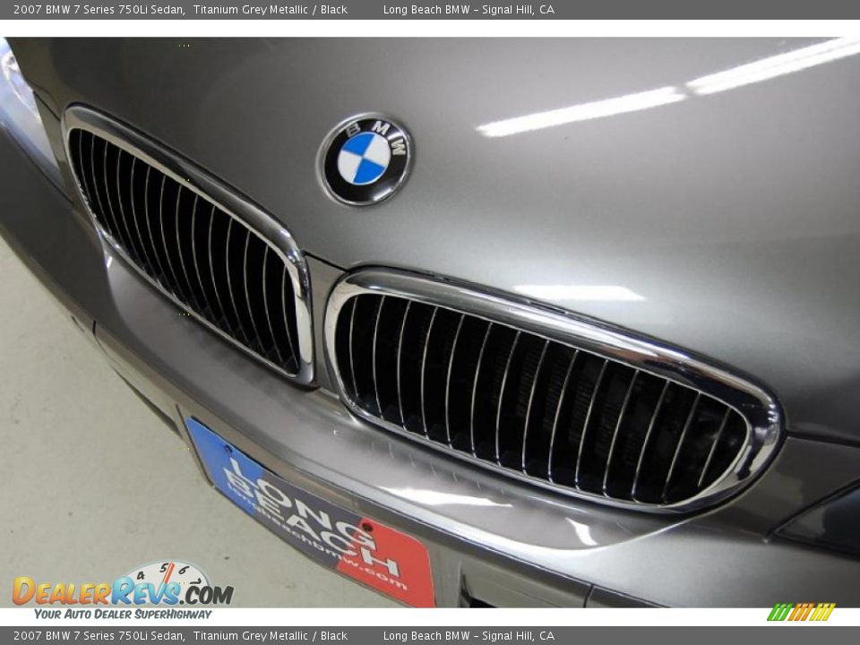 2007 BMW 7 Series 750Li Sedan Titanium Grey Metallic / Black Photo #14