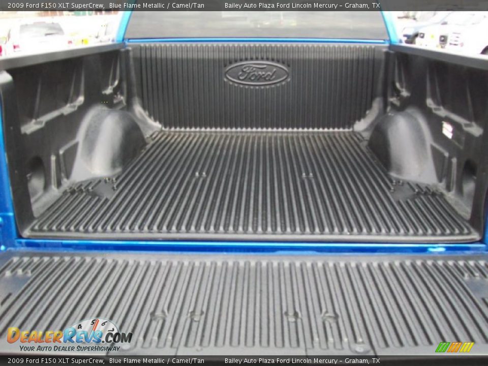 2009 Ford F150 XLT SuperCrew Blue Flame Metallic / Camel/Tan Photo #6