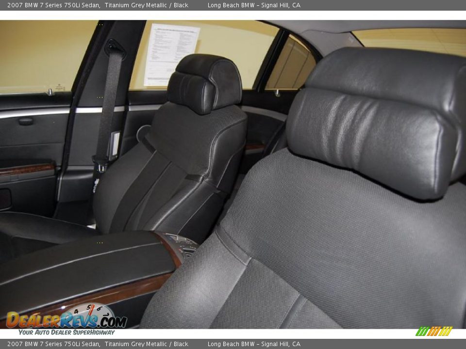 2007 BMW 7 Series 750Li Sedan Titanium Grey Metallic / Black Photo #18