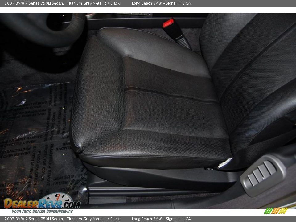 2007 BMW 7 Series 750Li Sedan Titanium Grey Metallic / Black Photo #19