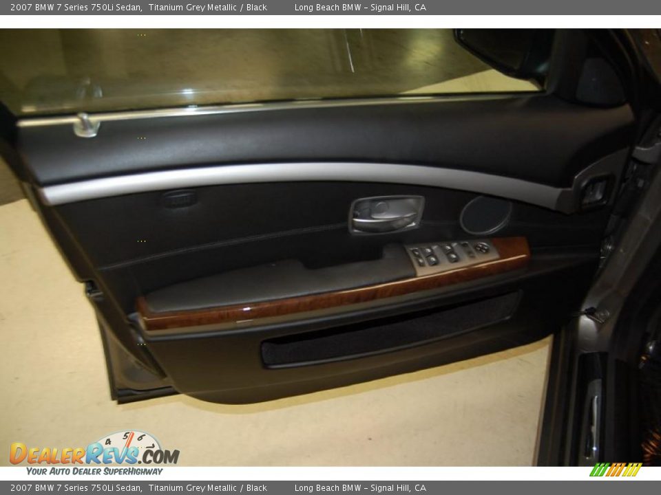 2007 BMW 7 Series 750Li Sedan Titanium Grey Metallic / Black Photo #20