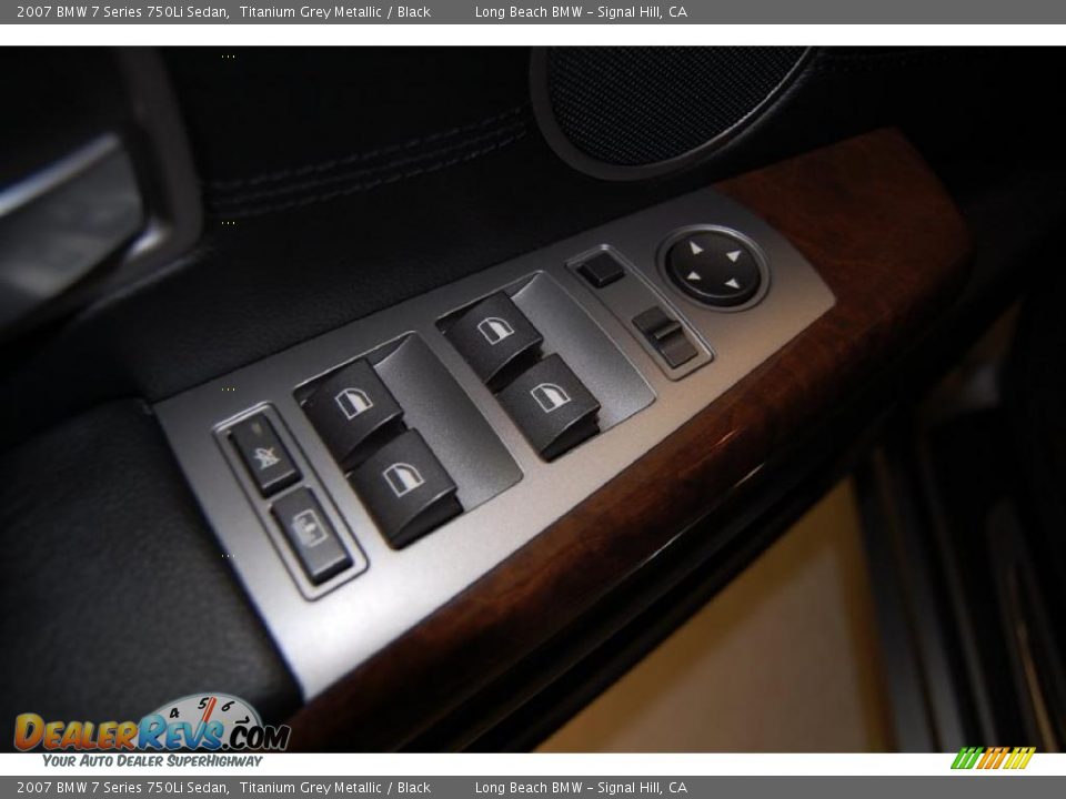 2007 BMW 7 Series 750Li Sedan Titanium Grey Metallic / Black Photo #21
