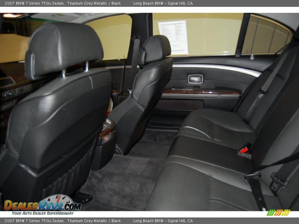 2007 BMW 7 Series 750Li Sedan Titanium Grey Metallic / Black Photo #22