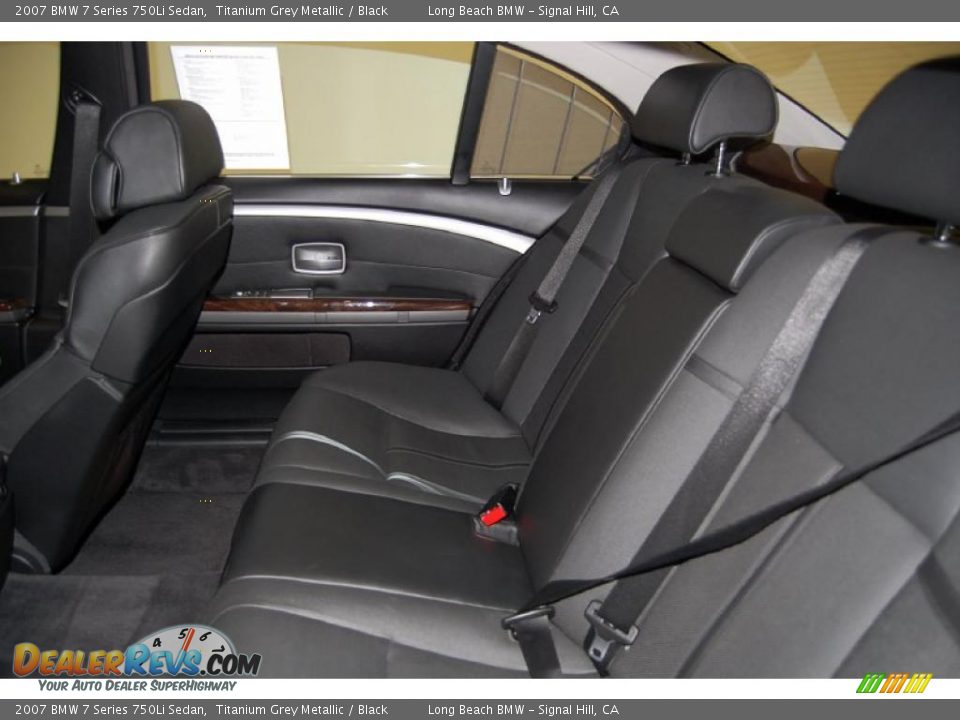 2007 BMW 7 Series 750Li Sedan Titanium Grey Metallic / Black Photo #23