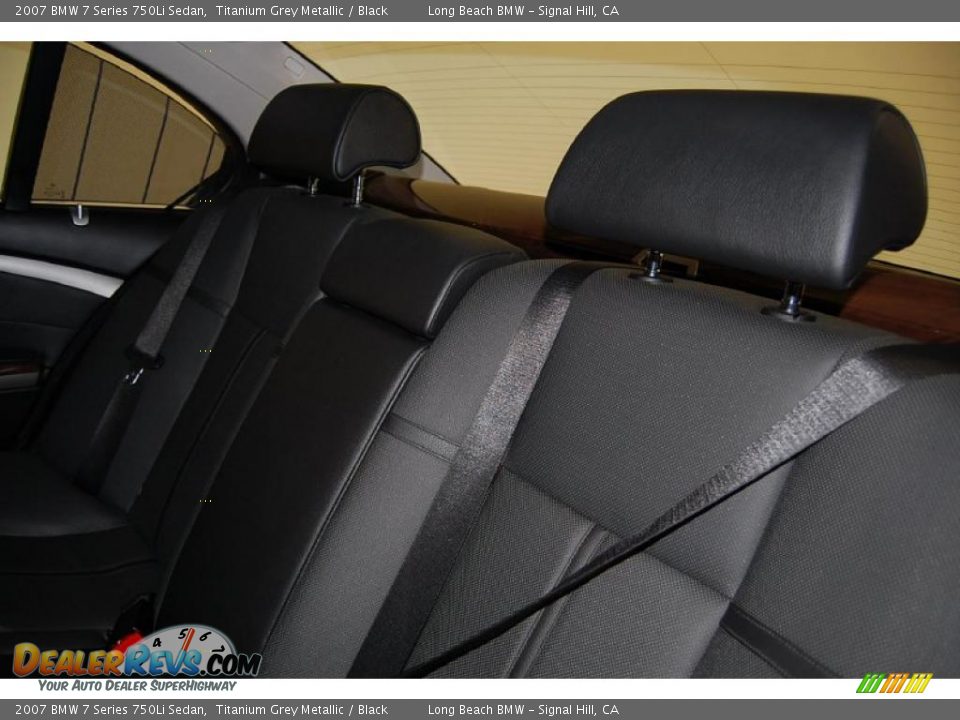 2007 BMW 7 Series 750Li Sedan Titanium Grey Metallic / Black Photo #24