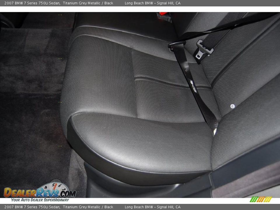 2007 BMW 7 Series 750Li Sedan Titanium Grey Metallic / Black Photo #25