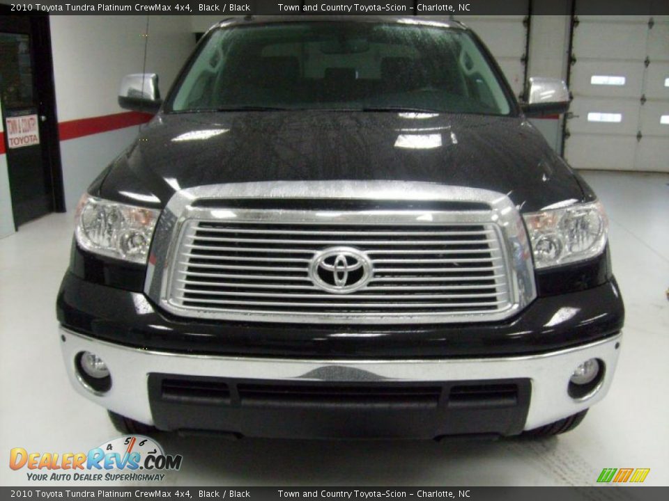 2010 Toyota Tundra Platinum CrewMax 4x4 Black / Black Photo #2