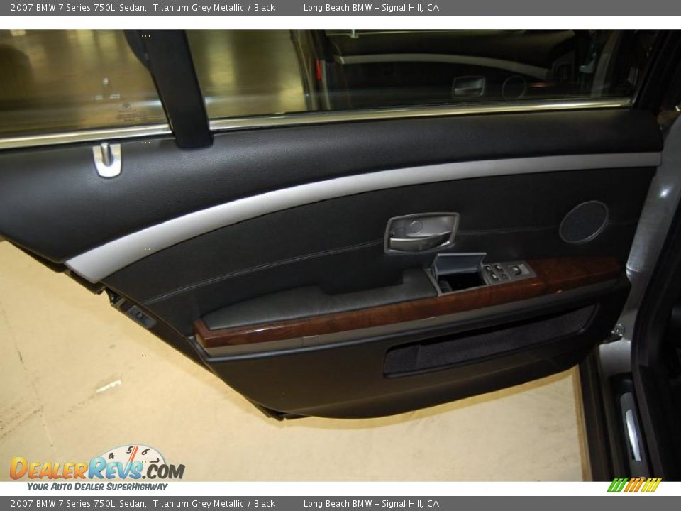 2007 BMW 7 Series 750Li Sedan Titanium Grey Metallic / Black Photo #26