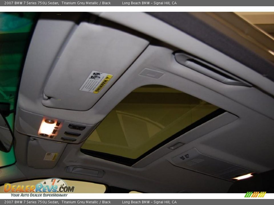2007 BMW 7 Series 750Li Sedan Titanium Grey Metallic / Black Photo #28