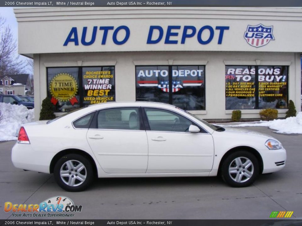 2006 Chevrolet Impala LT White / Neutral Beige Photo #1