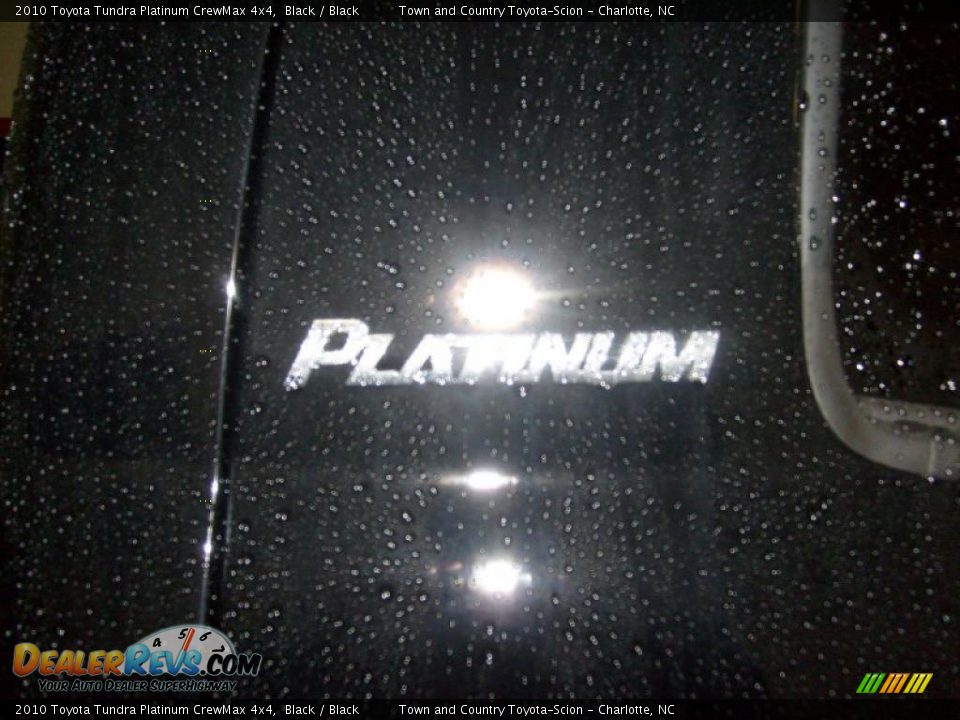 2010 Toyota Tundra Platinum CrewMax 4x4 Black / Black Photo #6