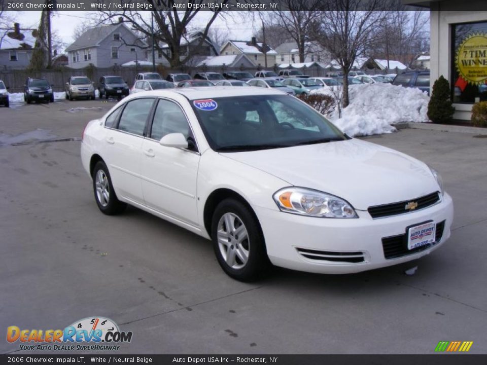 2006 Chevrolet Impala LT White / Neutral Beige Photo #2