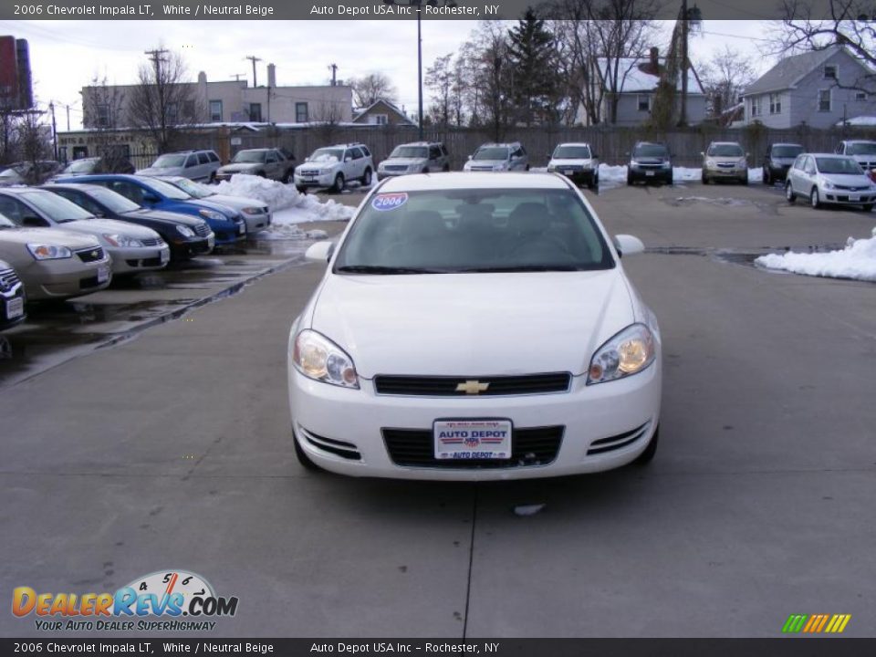 2006 Chevrolet Impala LT White / Neutral Beige Photo #3