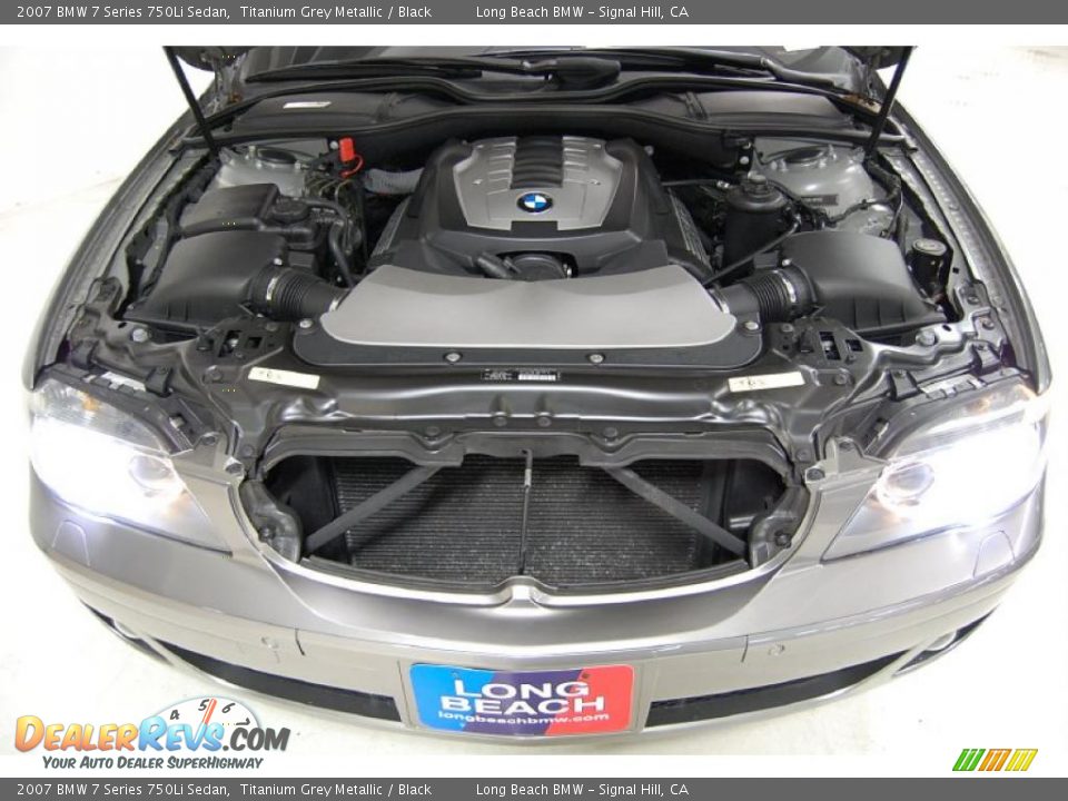 2007 BMW 7 Series 750Li Sedan Titanium Grey Metallic / Black Photo #30