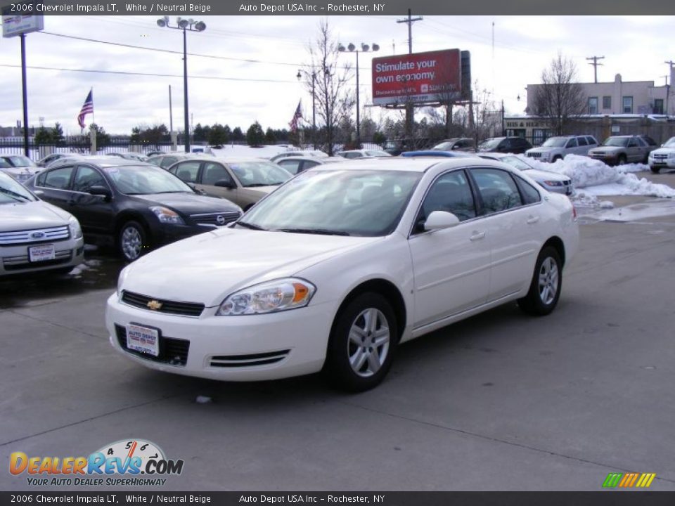 2006 Chevrolet Impala LT White / Neutral Beige Photo #4