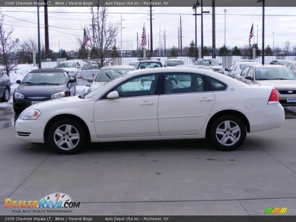 2006 Chevrolet Impala LT White / Neutral Beige Photo #5