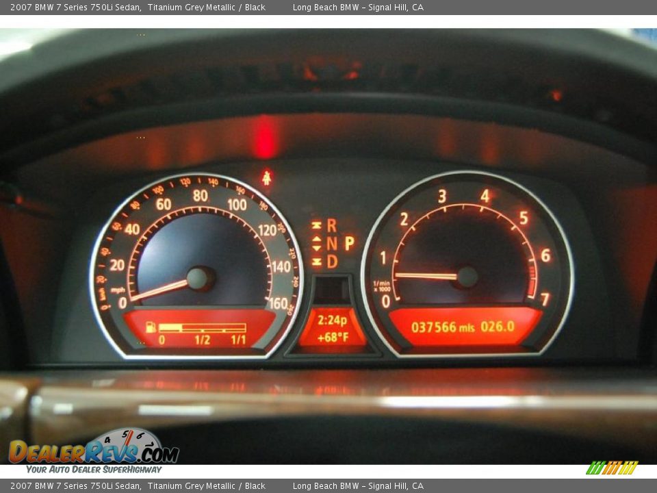 2007 BMW 7 Series 750Li Sedan Titanium Grey Metallic / Black Photo #32