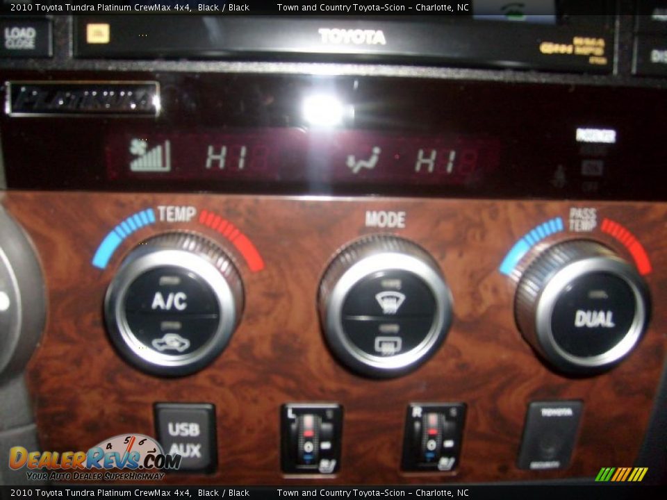 2010 Toyota Tundra Platinum CrewMax 4x4 Black / Black Photo #10