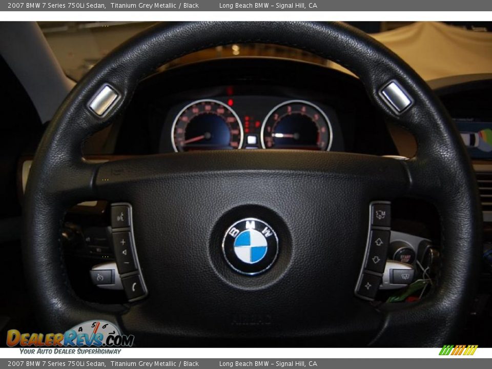 2007 BMW 7 Series 750Li Sedan Titanium Grey Metallic / Black Photo #33