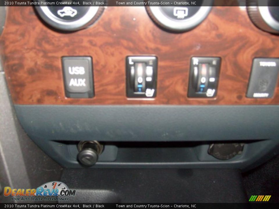 2010 Toyota Tundra Platinum CrewMax 4x4 Black / Black Photo #11