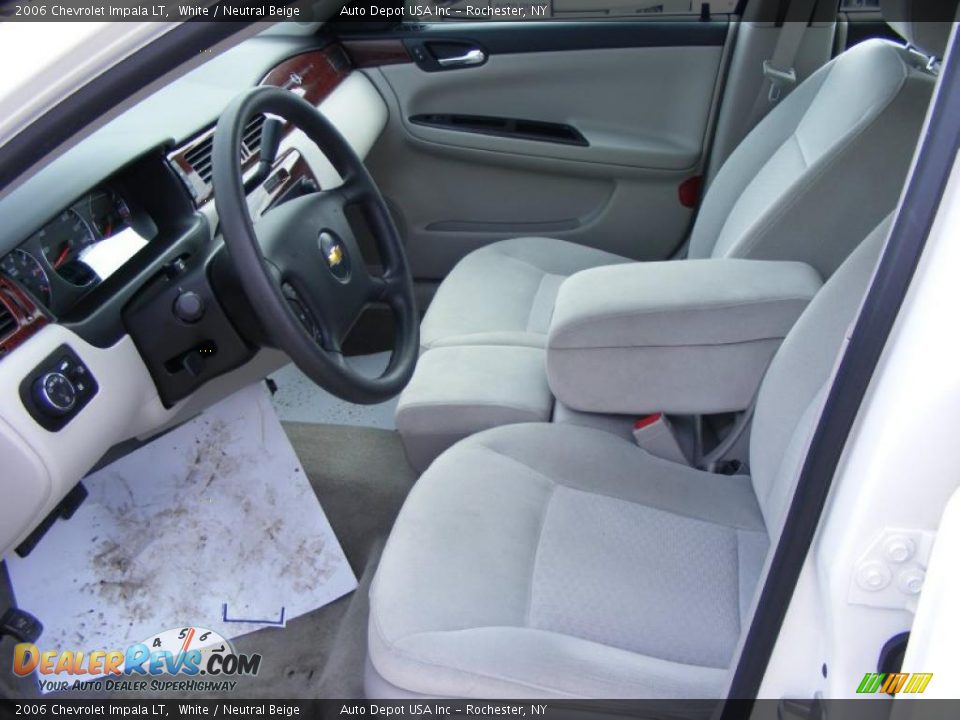 2006 Chevrolet Impala LT White / Neutral Beige Photo #9