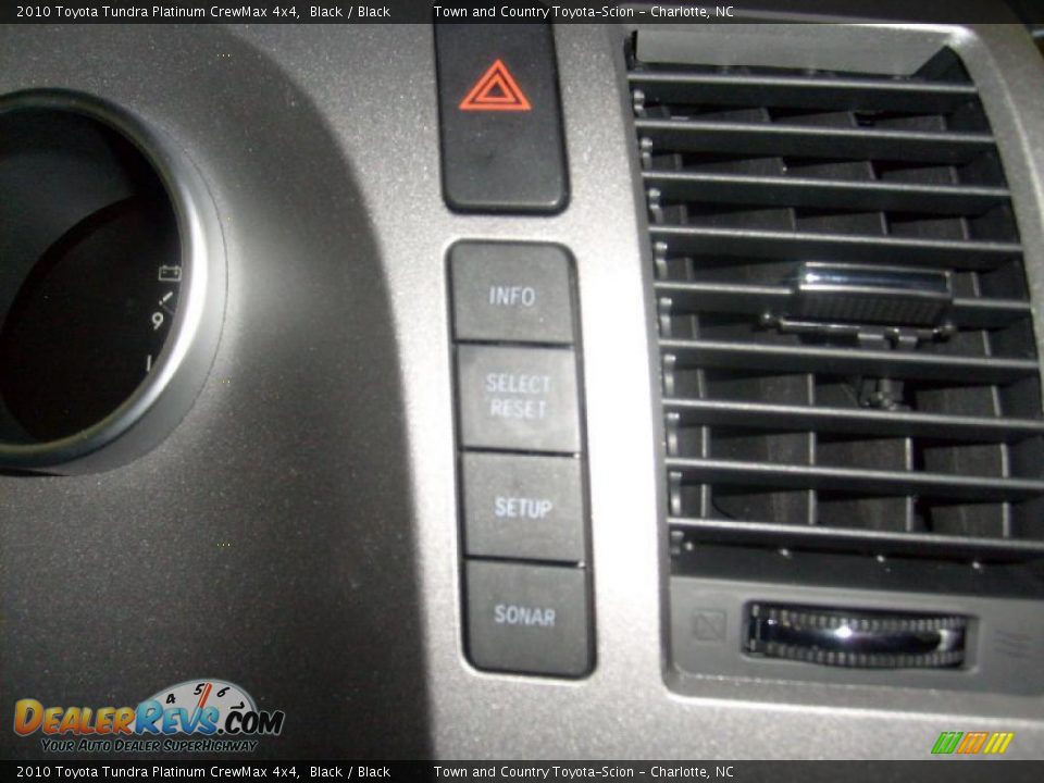2010 Toyota Tundra Platinum CrewMax 4x4 Black / Black Photo #12