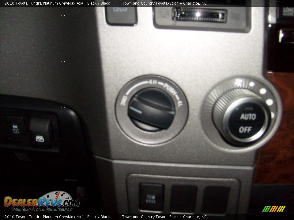 2010 Toyota Tundra Platinum CrewMax 4x4 Black / Black Photo #13