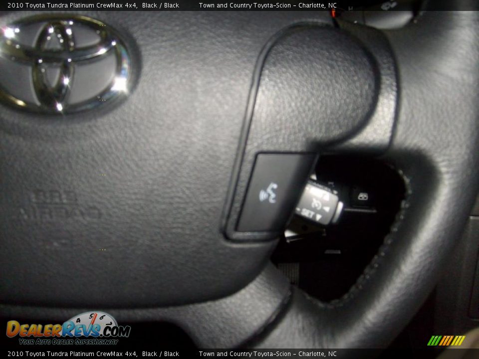 2010 Toyota Tundra Platinum CrewMax 4x4 Black / Black Photo #15