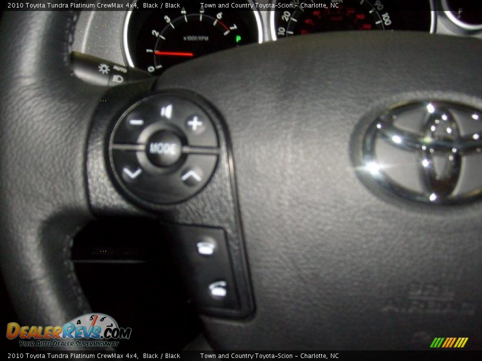 2010 Toyota Tundra Platinum CrewMax 4x4 Black / Black Photo #16