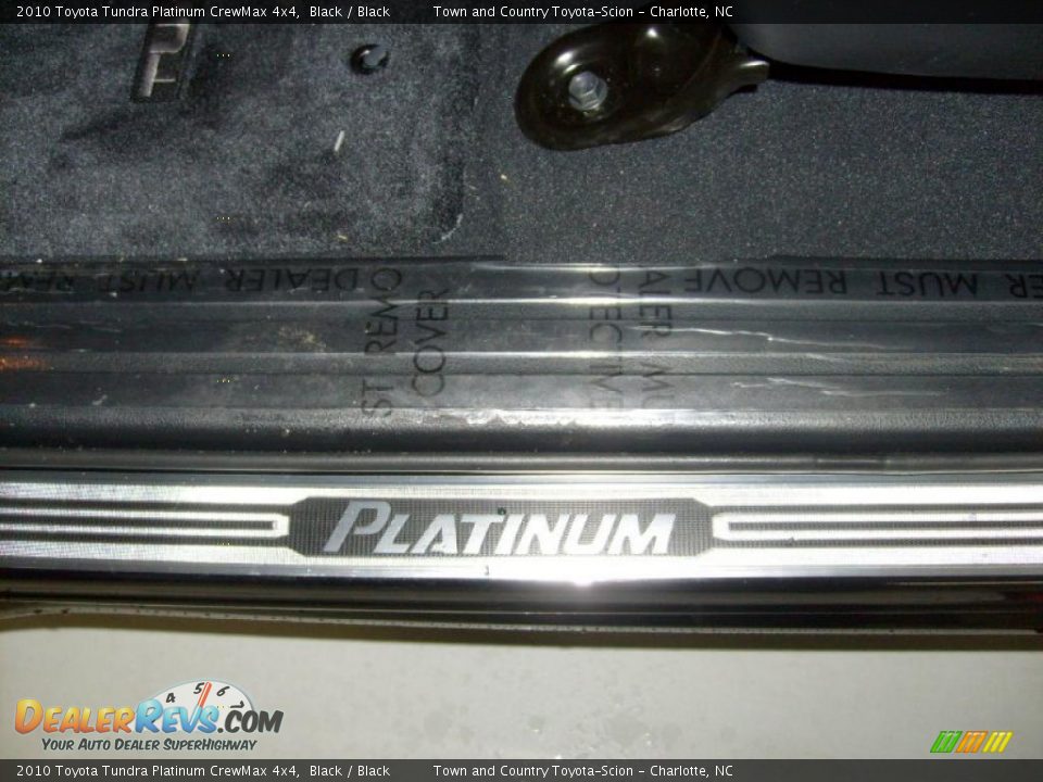2010 Toyota Tundra Platinum CrewMax 4x4 Black / Black Photo #22