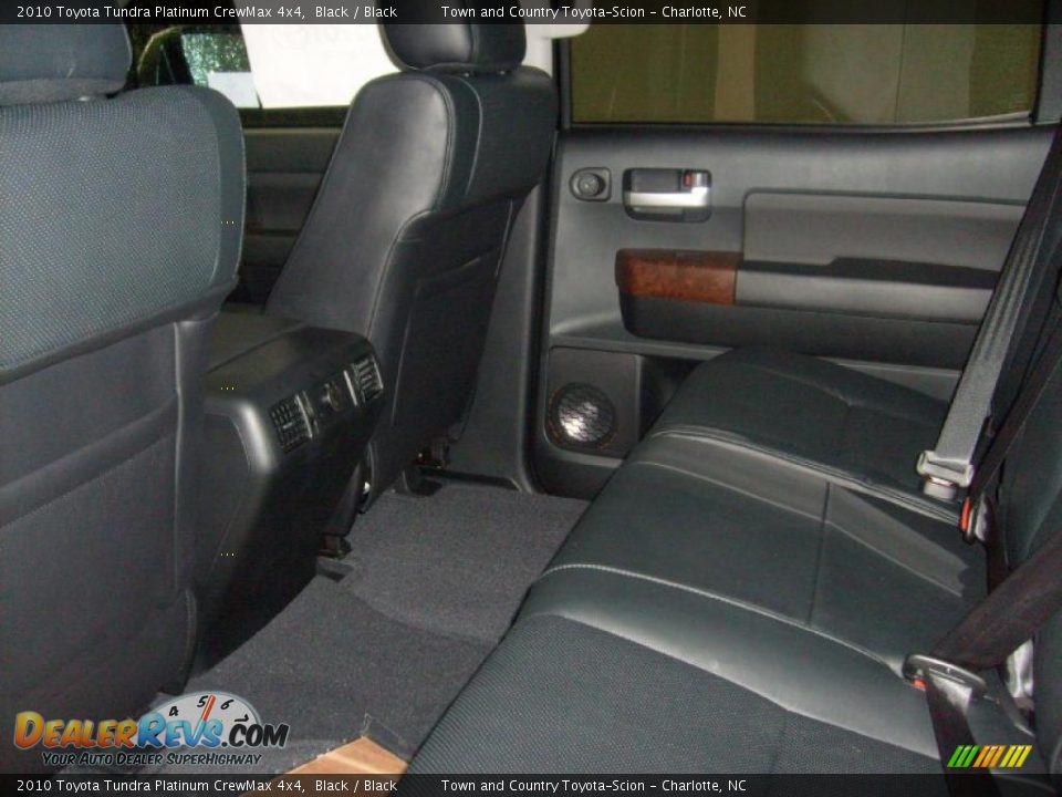 2010 Toyota Tundra Platinum CrewMax 4x4 Black / Black Photo #24
