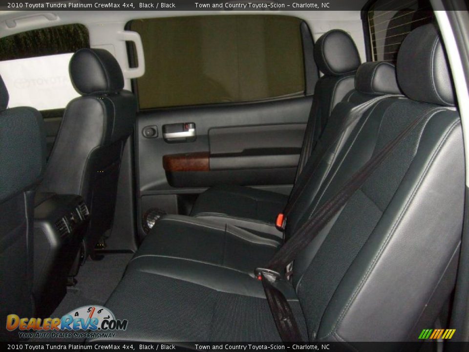 2010 Toyota Tundra Platinum CrewMax 4x4 Black / Black Photo #26