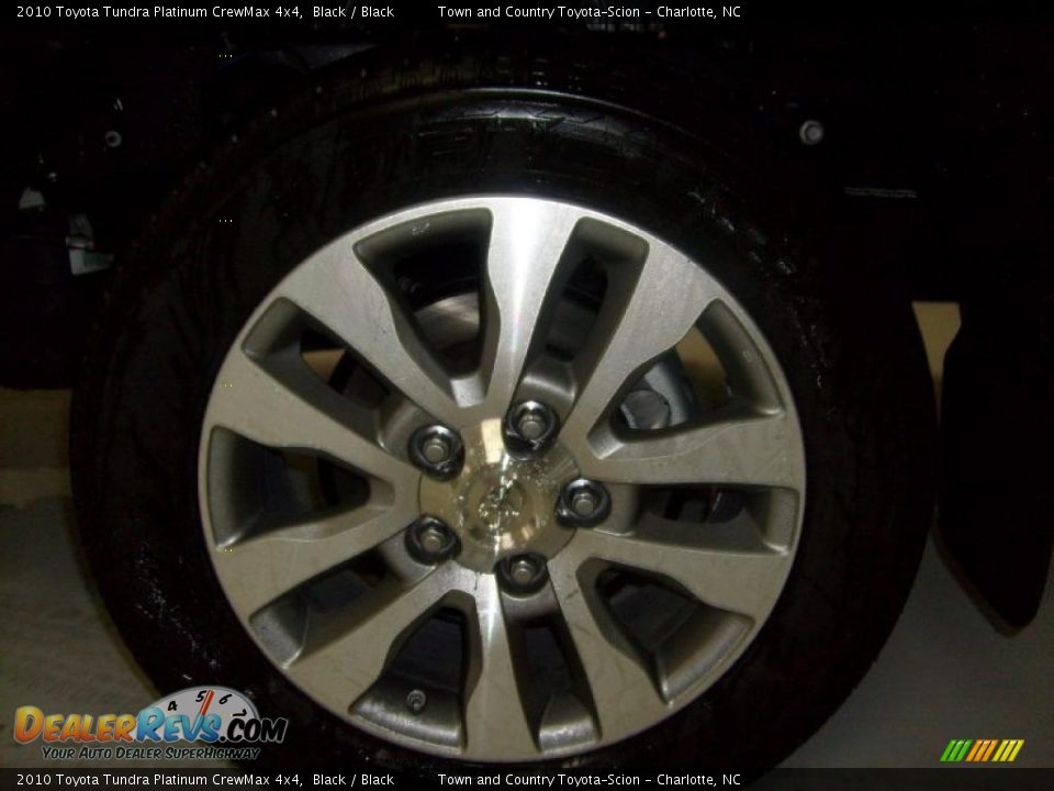 2010 Toyota Tundra Platinum CrewMax 4x4 Black / Black Photo #27