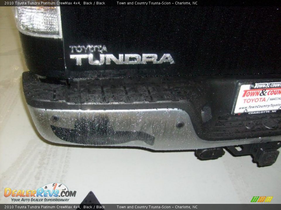 2010 Toyota Tundra Platinum CrewMax 4x4 Black / Black Photo #28
