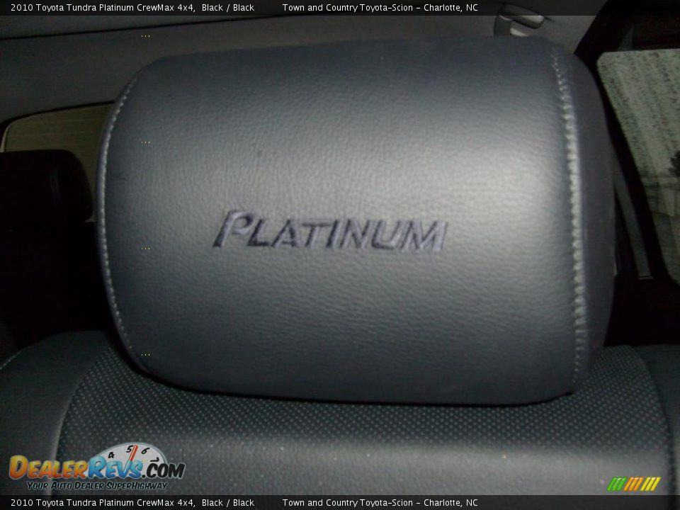 2010 Toyota Tundra Platinum CrewMax 4x4 Black / Black Photo #34