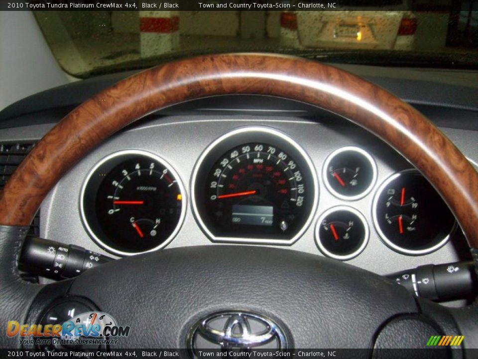 2010 Toyota Tundra Platinum CrewMax 4x4 Black / Black Photo #36