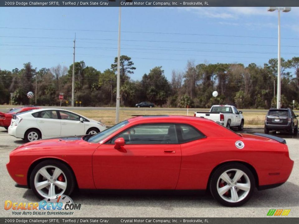 2009 Dodge Challenger SRT8 TorRed / Dark Slate Gray Photo #2