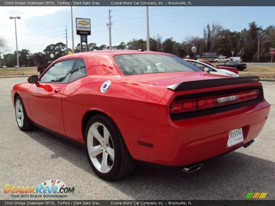 2009 Dodge Challenger SRT8 TorRed / Dark Slate Gray Photo #3