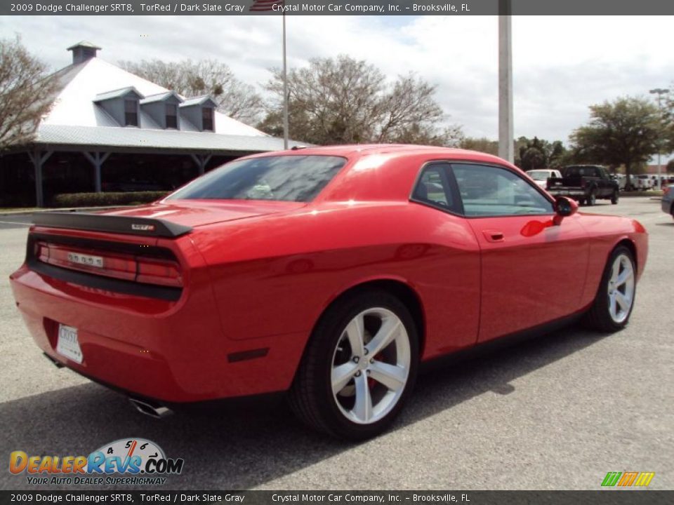 2009 Dodge Challenger SRT8 TorRed / Dark Slate Gray Photo #8