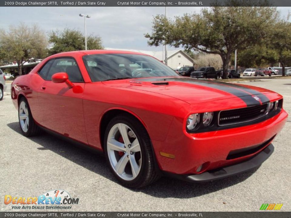 2009 Dodge Challenger SRT8 TorRed / Dark Slate Gray Photo #10