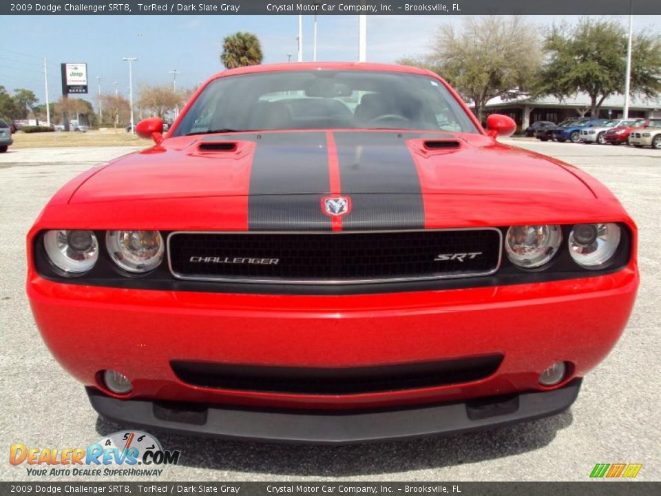 2009 Dodge Challenger SRT8 TorRed / Dark Slate Gray Photo #12