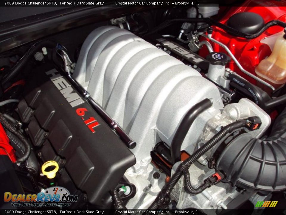 2009 Dodge Challenger SRT8 TorRed / Dark Slate Gray Photo #15
