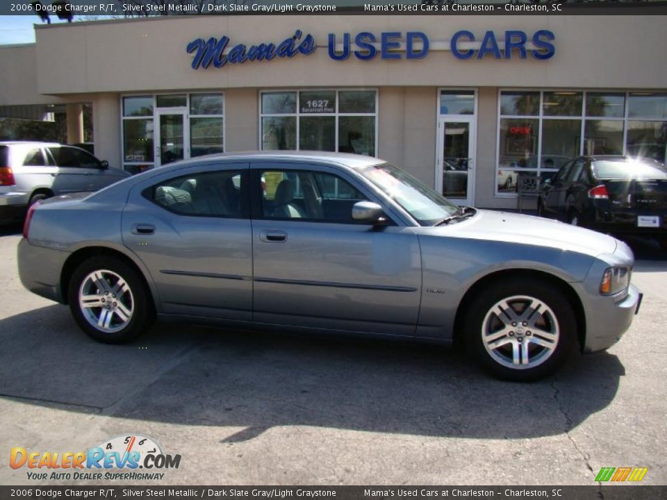 2006 Dodge Charger R/T Silver Steel Metallic / Dark Slate Gray/Light Graystone Photo #2